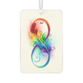 Infineensymbool met regenboogvanger luchtverfrisser (Achterkant)