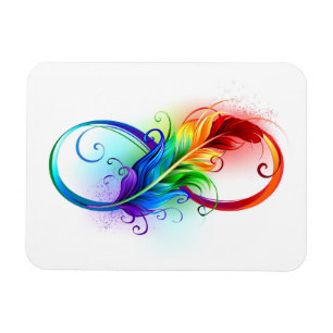 Infineensymbool met regenboogvanger magneet