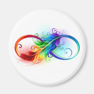 Infineensymbool met regenboogvanger magneet