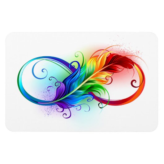 Infineensymbool met regenboogvanger magneet (Horizontaal)