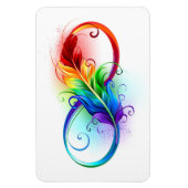 Infineensymbool met regenboogvanger magneet (Verticaal)