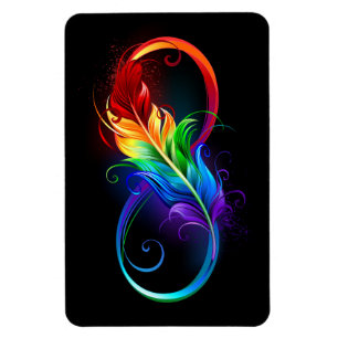 Infineensymbool met regenboogvanger magneet