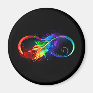 Infineensymbool met regenboogvanger magneet