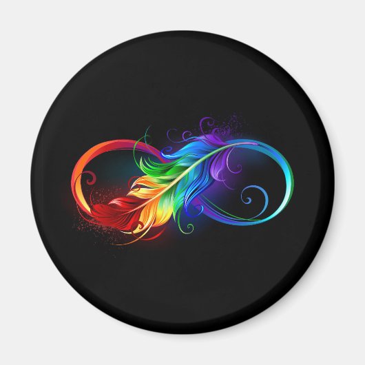 Infineensymbool met regenboogvanger magneet (Voorkant)