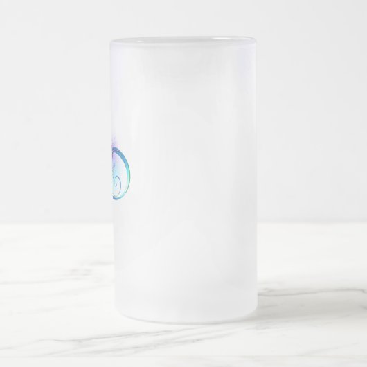 Infineensymbool met regenboogvanger matglas bierpul (Center)