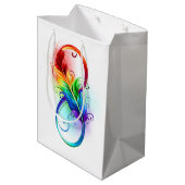 Infineensymbool met regenboogvanger medium cadeauzakje (Achterkant Gekanteld)