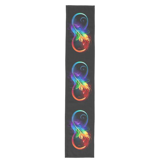 Infineensymbool met regenboogvanger medium tafelloper (Voorkant)