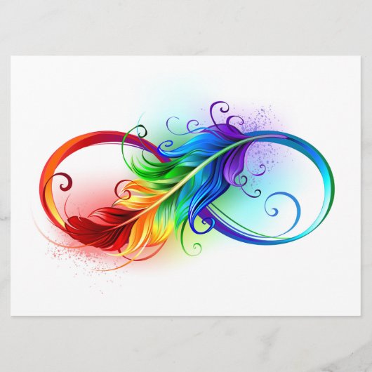 Infineensymbool met regenboogvanger menu (Voorkant)