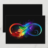 Infineensymbool met regenboogvanger menu (Voorkant / Achterkant)