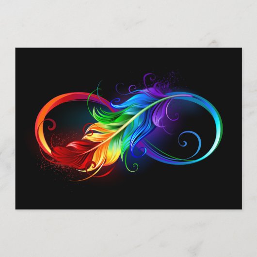 Infineensymbool met regenboogvanger menu (Voorkant)