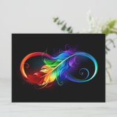 Infineensymbool met regenboogvanger menu (Staand voorkant)