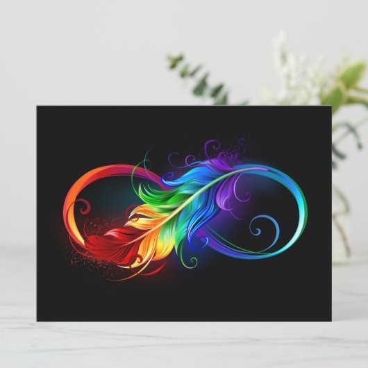 Infineensymbool met regenboogvanger menu (Staand voorkant)