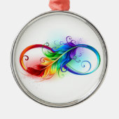 Infineensymbool met regenboogvanger metalen ornament (Voorkant)
