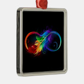 Infineensymbool met regenboogvanger metalen ornament (Rechts)