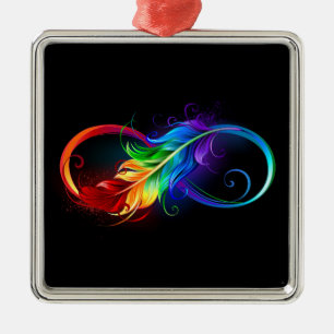 Infineensymbool met regenboogvanger metalen ornament