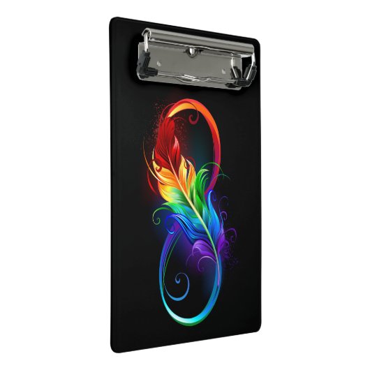 Infineensymbool met regenboogvanger mini klembord (Schuin)