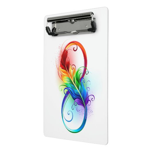 Infineensymbool met regenboogvanger mini klembord (Angled2)
