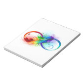 Infineensymbool met regenboogvanger notitieblok (Linkerzijde)