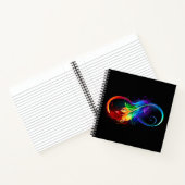 Infineensymbool met regenboogvanger notitieboek (Binnen)
