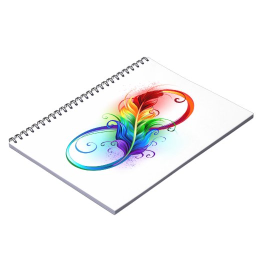 Infineensymbool met regenboogvanger notitieboek (Linkerzijde)
