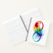 Infineensymbool met regenboogvanger notitieboek (Binnen)