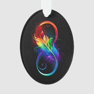 Infineensymbool met regenboogvanger ornament