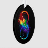Infineensymbool met regenboogvanger ornament (voorkant)
