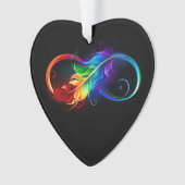 Infineensymbool met regenboogvanger ornament (voorkant)
