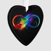 Infineensymbool met regenboogvanger ornament (voorkant)