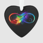 Infineensymbool met regenboogvanger ornament (achterkant)