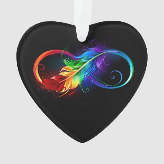 Infineensymbool met regenboogvanger ornament (achterkant)