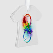 Infineensymbool met regenboogvanger ornament (voorkant)