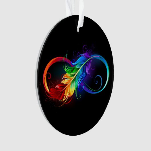 Infineensymbool met regenboogvanger ornament (voorkant)