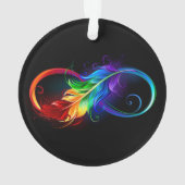 Infineensymbool met regenboogvanger ornament (achterkant)