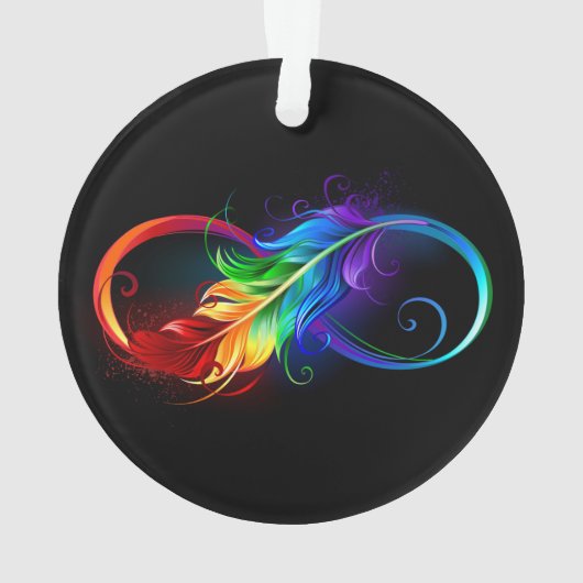 Infineensymbool met regenboogvanger ornament (achterkant)