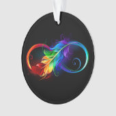 Infineensymbool met regenboogvanger ornament (voorkant)