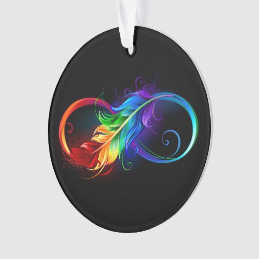 Infineensymbool met regenboogvanger ornament (voorkant)
