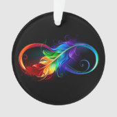 Infineensymbool met regenboogvanger ornament (voorkant)