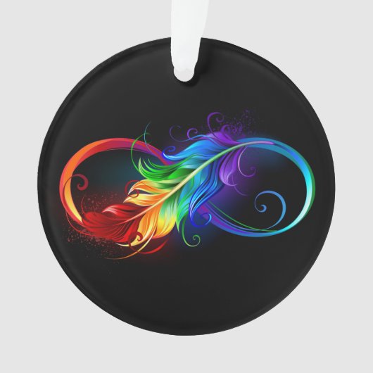 Infineensymbool met regenboogvanger ornament (voorkant)