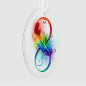 Infineensymbool met regenboogvanger ornament (voorkant)