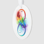 Infineensymbool met regenboogvanger ornament (voorkant)