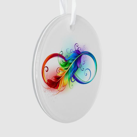 Infineensymbool met regenboogvanger ornament (voorkant)