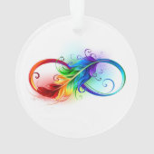 Infineensymbool met regenboogvanger ornament (achterkant)