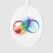 Infineensymbool met regenboogvanger ornament (voorkant)