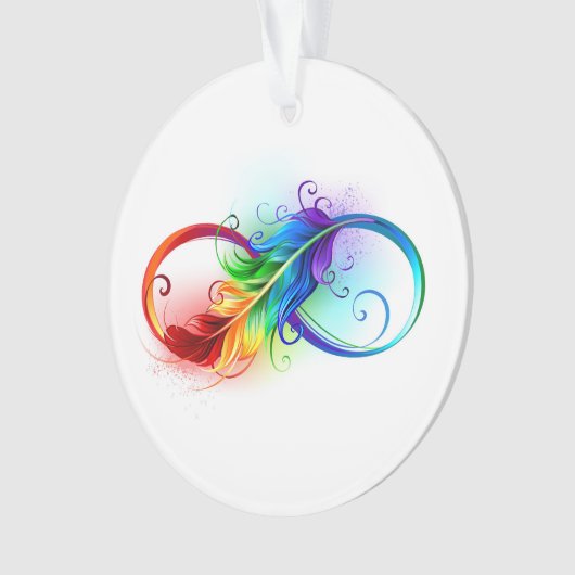 Infineensymbool met regenboogvanger ornament (voorkant)