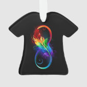 Infineensymbool met regenboogvanger ornament (achterkant)
