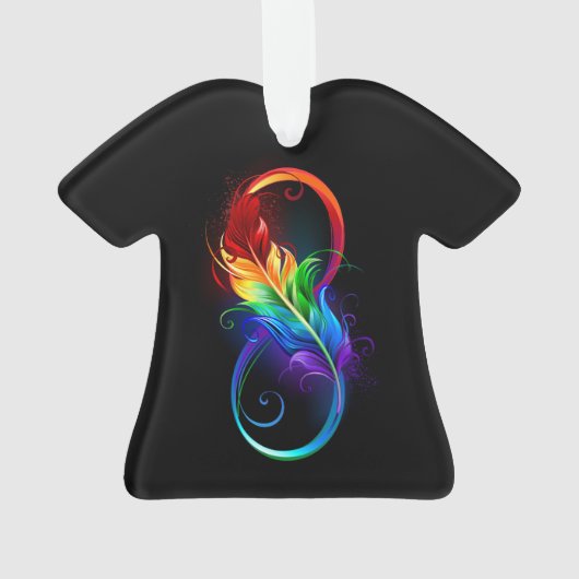 Infineensymbool met regenboogvanger ornament (achterkant)