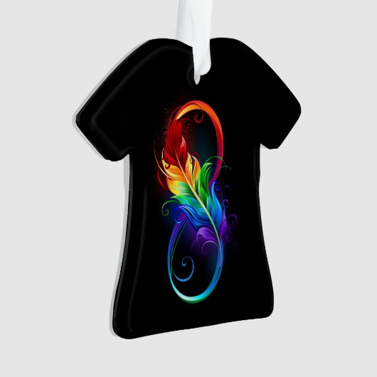 Infineensymbool met regenboogvanger ornament (voorkant)