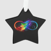 Infineensymbool met regenboogvanger ornament (achterkant)