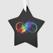 Infineensymbool met regenboogvanger ornament (voorkant)